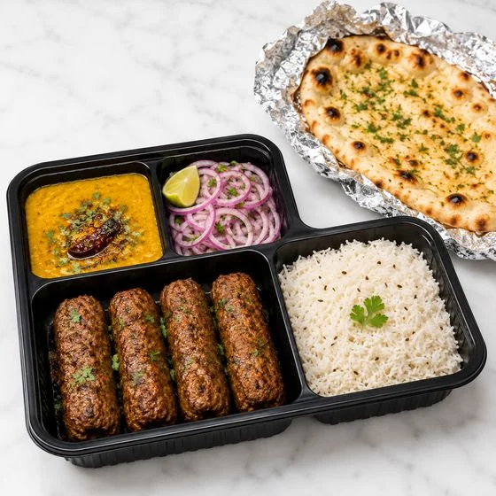 Lamb Seekh Kebab Meal Box